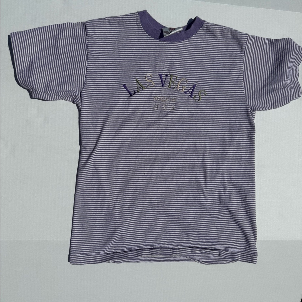 Excalibur Las Vegas Purple Striped T-Shirt